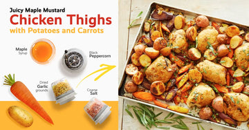 Easy to Make Maple Mustard Chicken Baking Tray Dinner